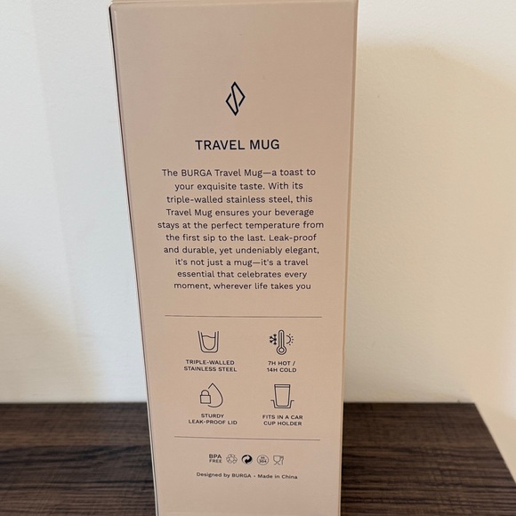 Burga Travel 24 oz Mug with Artistic Design - Picture 3 of 7